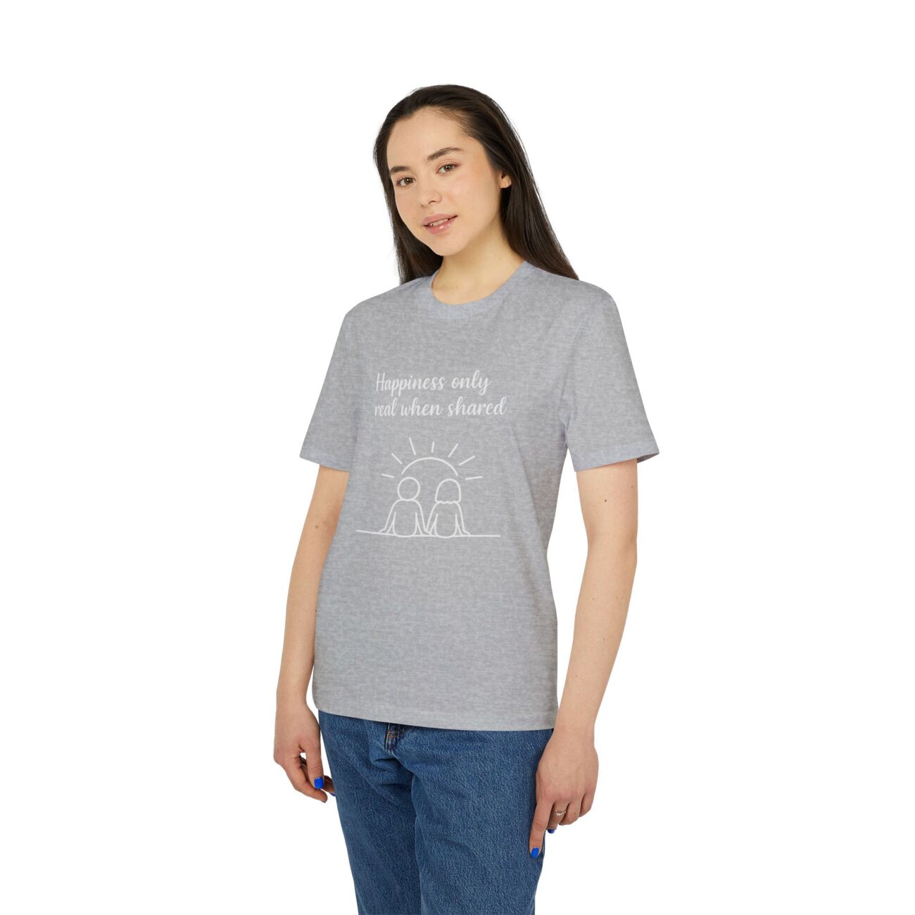 Unisex Happiness Shared T-särk, ökopuuvill - Image 3
