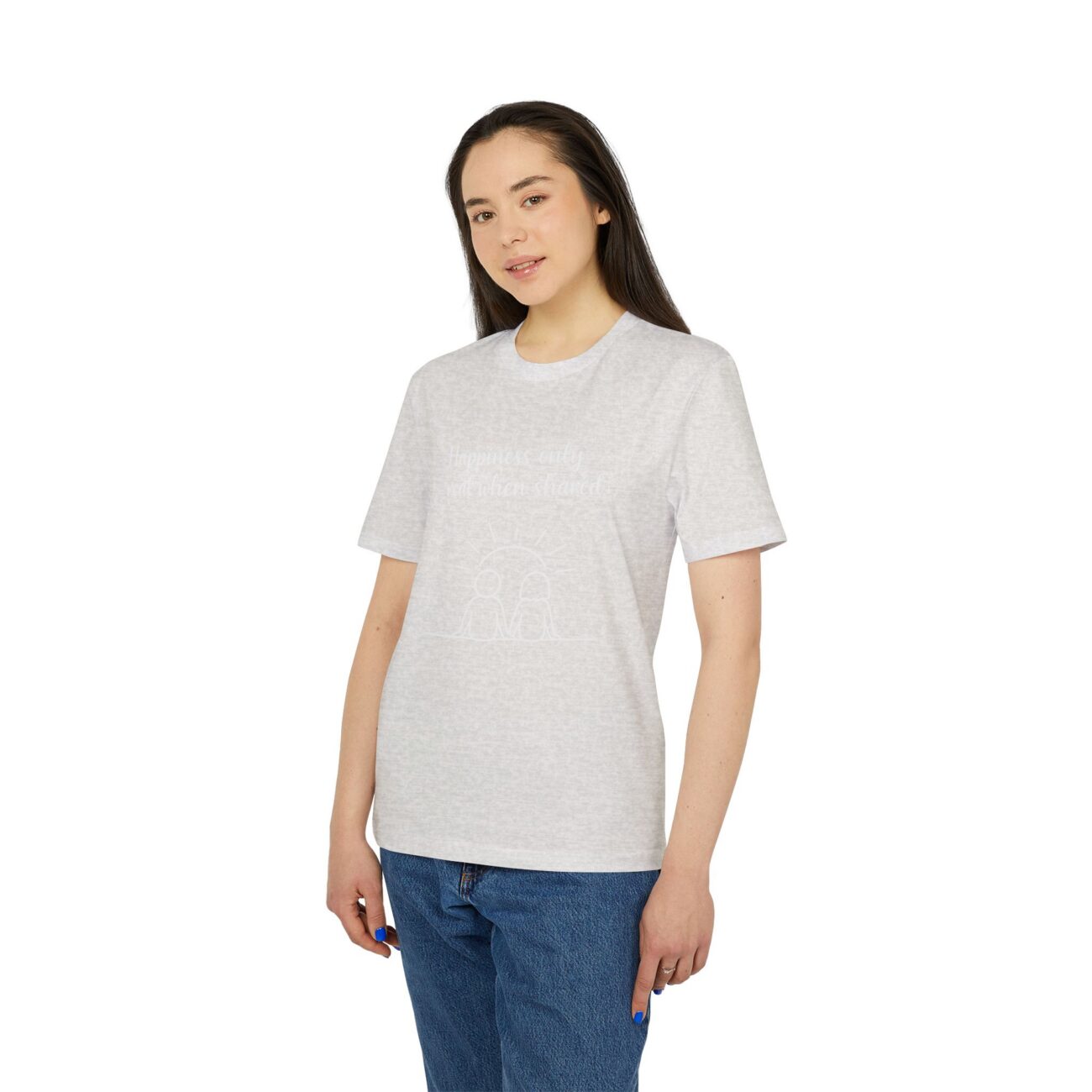 Unisex Happiness Shared T-särk, ökopuuvill - Image 8