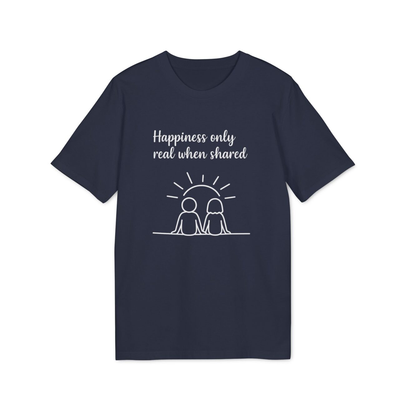 Unisex Happiness Shared T-särk, ökopuuvill - Image 18