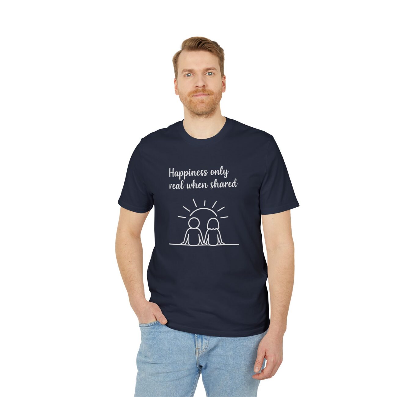 Unisex Happiness Shared T-särk, ökopuuvill - Image 21