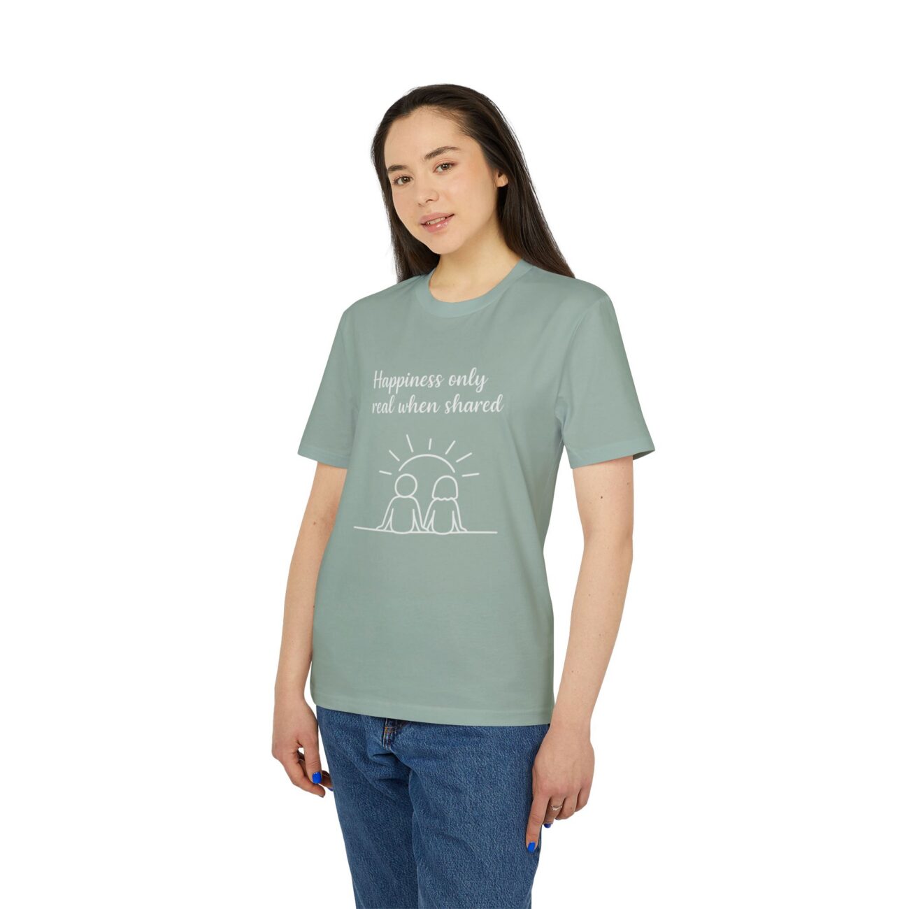 Unisex Happiness Shared T-särk, ökopuuvill - Image 16