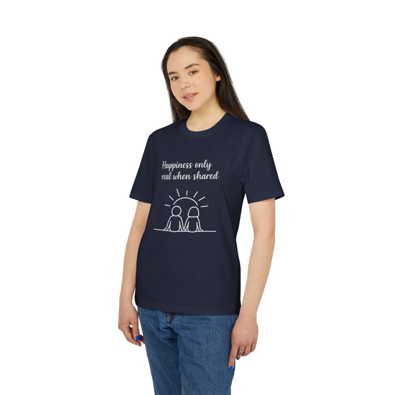 Unisex Happiness Shared T-särk, ökopuuvill - Image 20